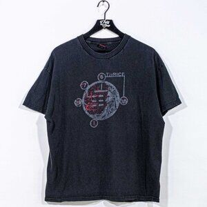 Thrice Band T-Shirt Cinder Block Hardcore Punk XL Y2K Rock Music